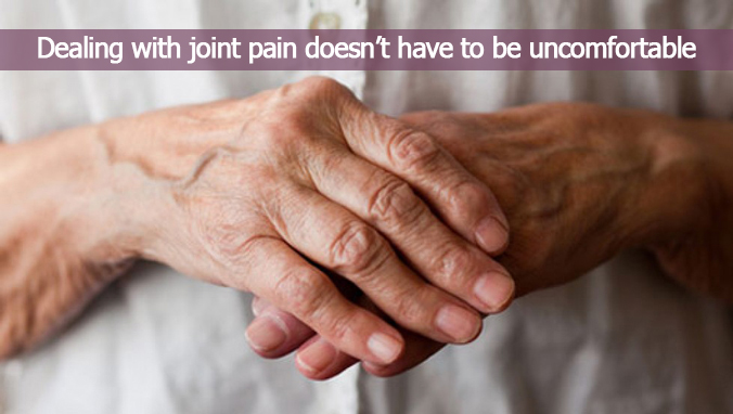 Hands affected by joint pain